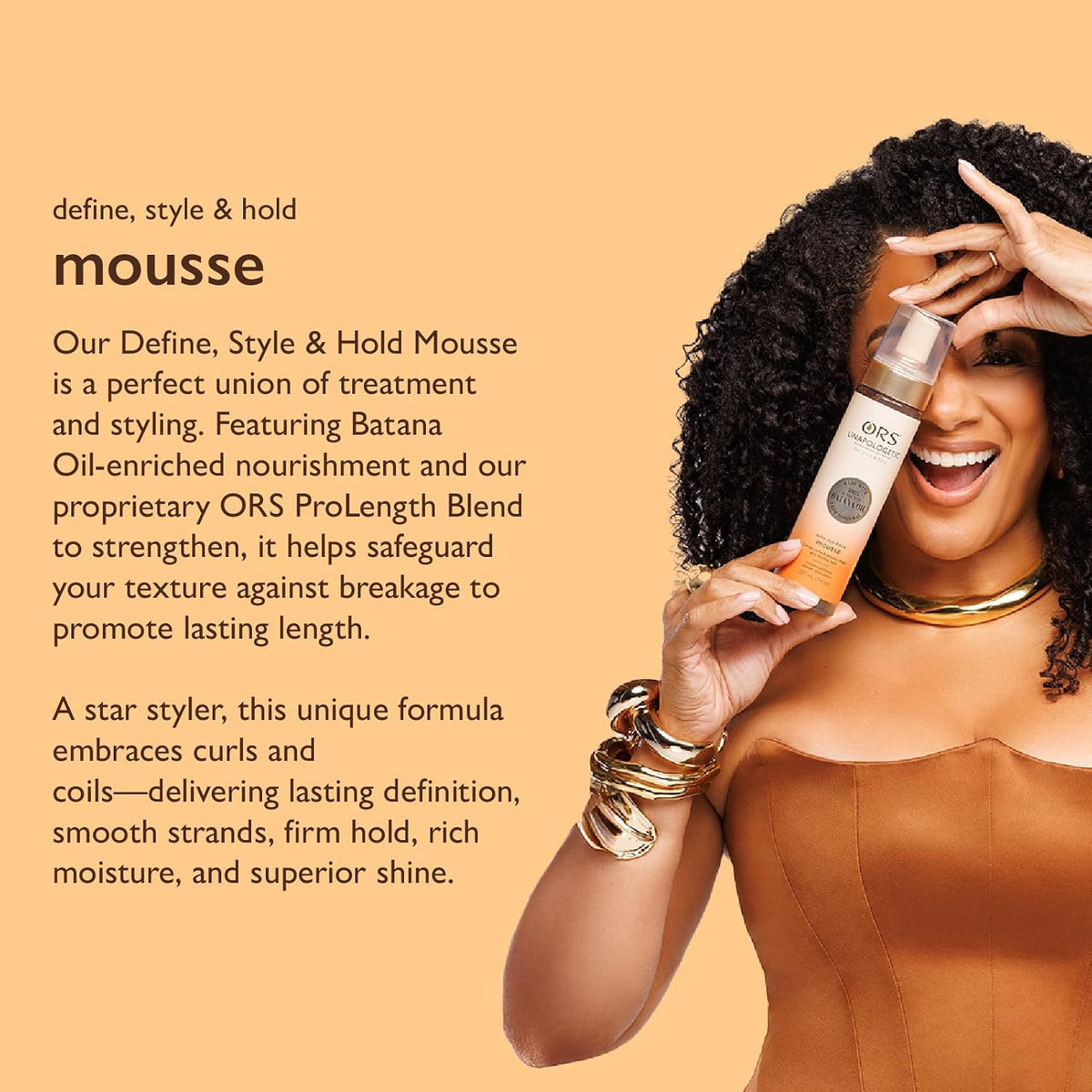 ORS Unapologetic Define, Style & Hold Mousse 7.6 Ounces
