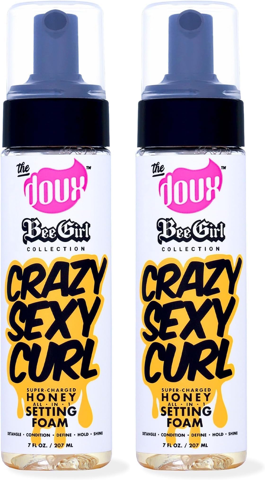 The Doux CRAZYSEXYCURL Honey Setting Foam, Styling Mousse, 7 oz