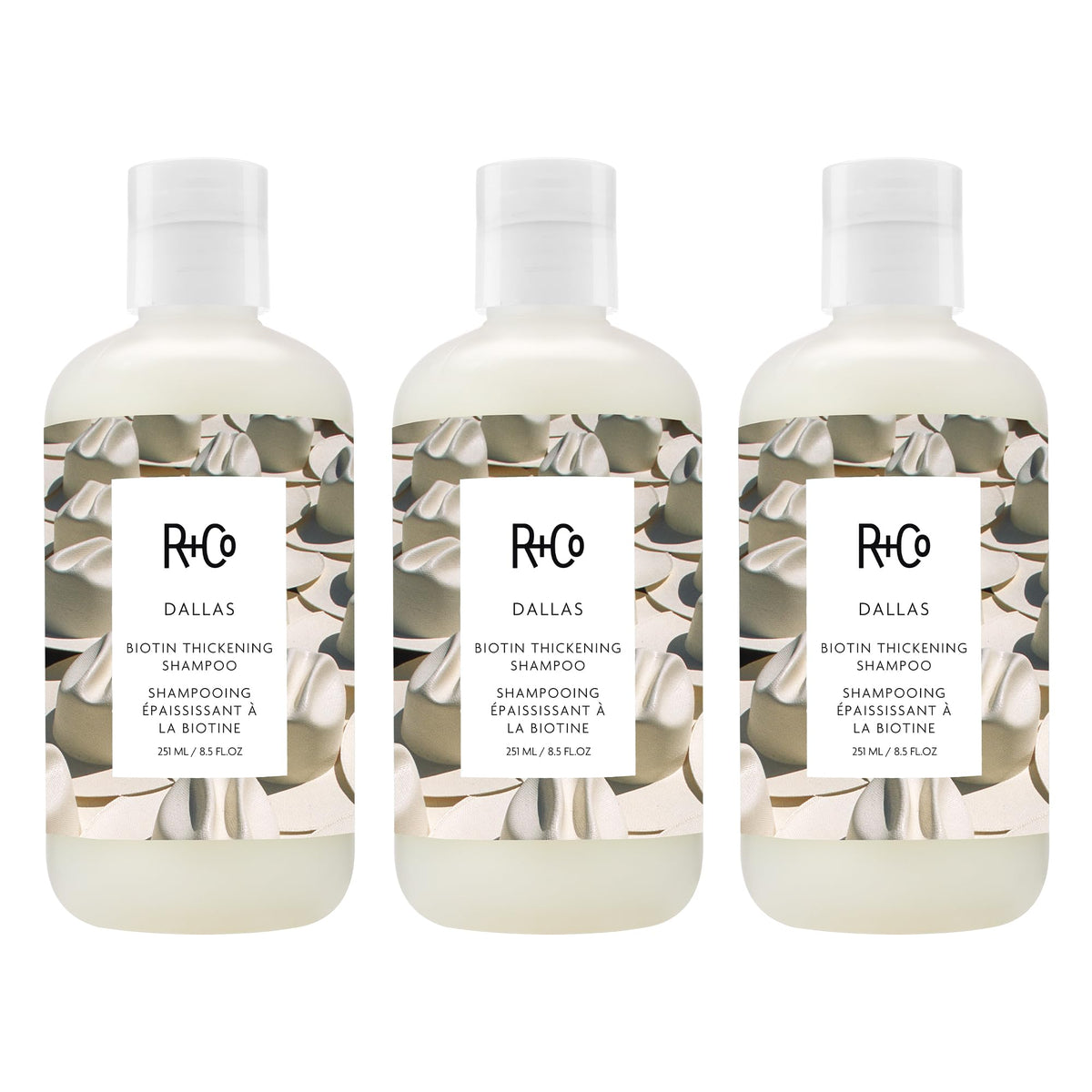 R+Co DALLAS Biotin Thickening Shampoo – Volumizing & Strengthening Hair Cleanser, All Hair Types