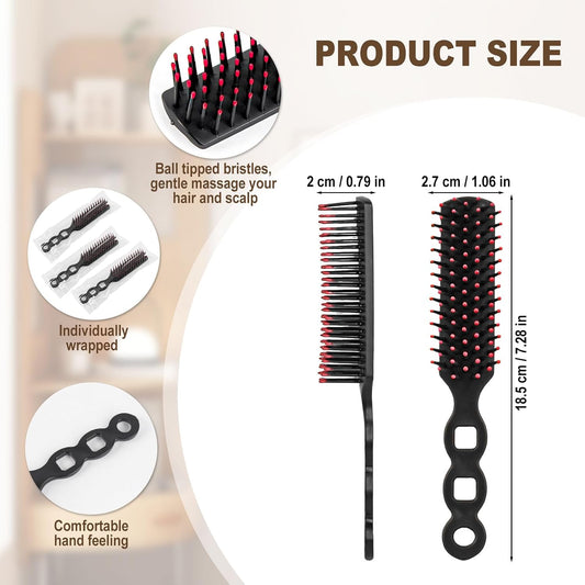 72PCS Bulk Hair Brushes for Homeless Individually Wrapped Hair Brush Bulk