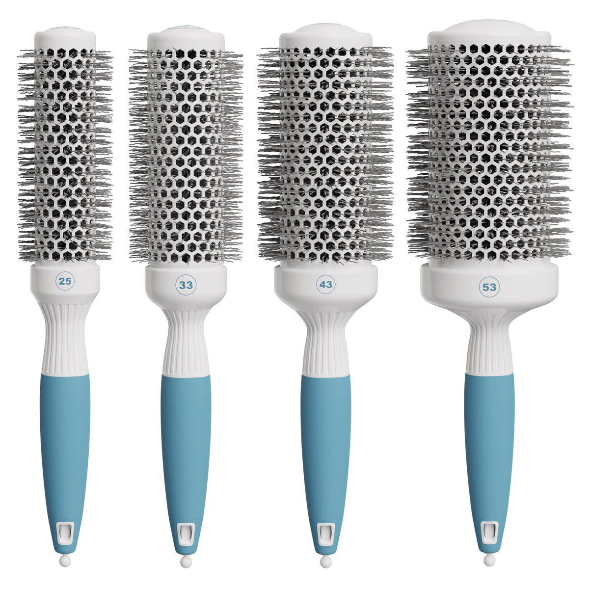 Small Round Brush for Precise Styling and Manageable Blowouts (0.75 inch) - Salon-Quality Tool for Wet or Dry Hair (Not Electrical)