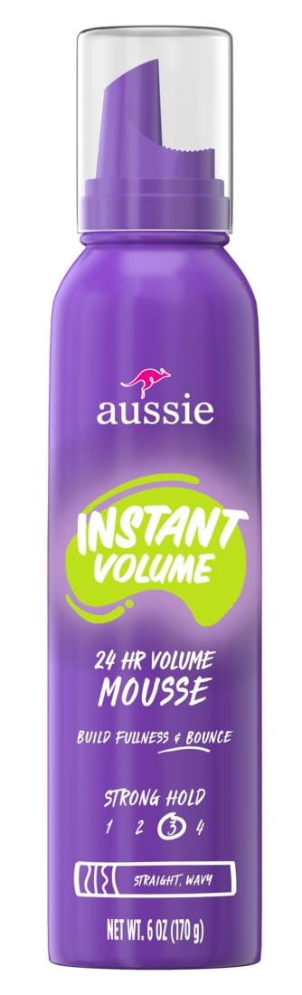 Aussie Instant Volume Mousse Triple Pack, 24-hour Volume Mousse, 6 oz