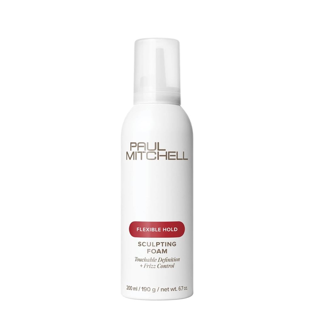 Paul Mitchell Sculpting Foam, Touchable, Flexible Hold + Frizz Control, For All Hair Types