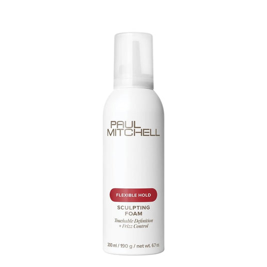 Paul Mitchell Sculpting Foam, Touchable, Flexible Hold + Frizz Control, For All Hair Types