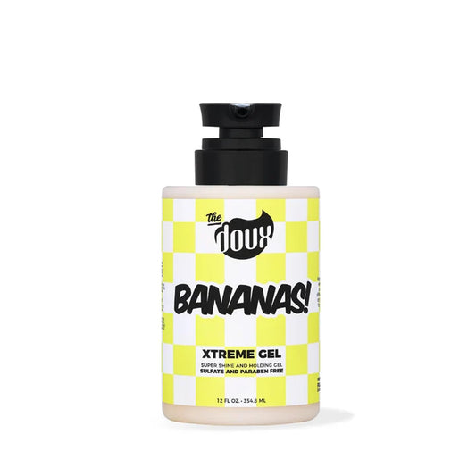 The Doux BANANAS Xtreme Hold Hair Gel, Strong Hold Styling Gel, 12 oz