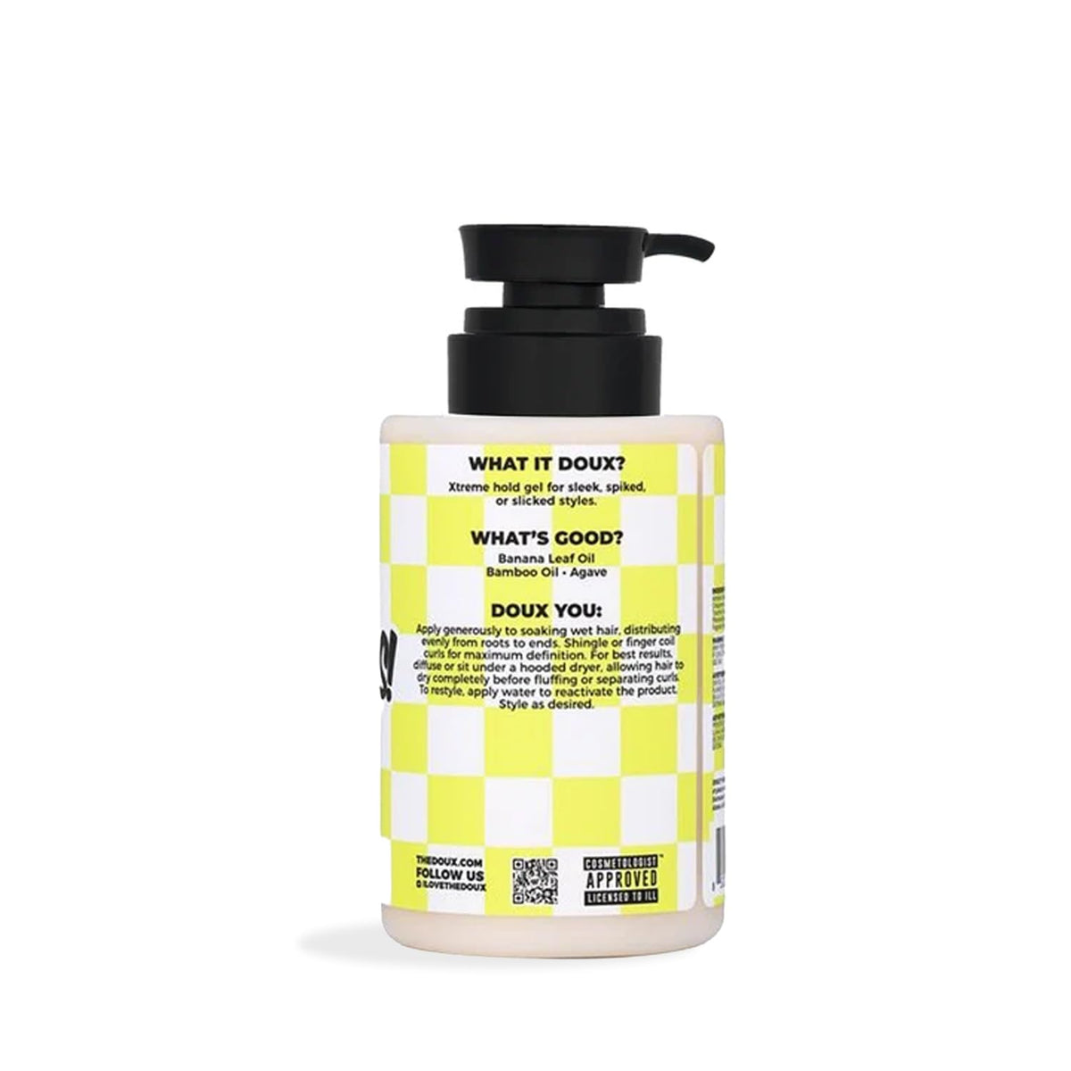 The Doux BANANAS Xtreme Hold Hair Gel, Strong Hold Styling Gel, 12 oz