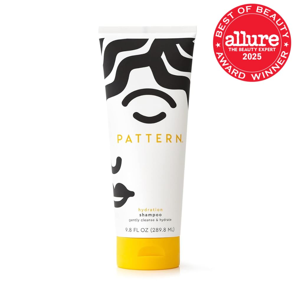 PATTERN Beauty by Tracee Ellis Ross Hydration Shampoo w Honey, Aloe Vera, Biotin and Tea Tree Leaf Oil 9.8 fl oz - Rich Moisture for Curly Hair 3a-4c