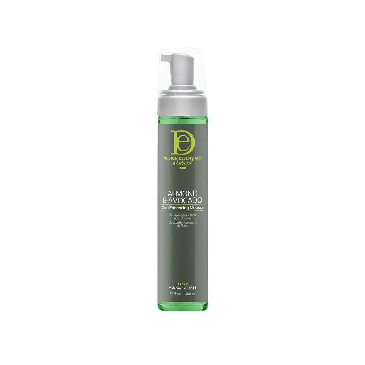 Design Essentials Almond and Avocado Curl Enhancing Mousse, 10 fl oz.