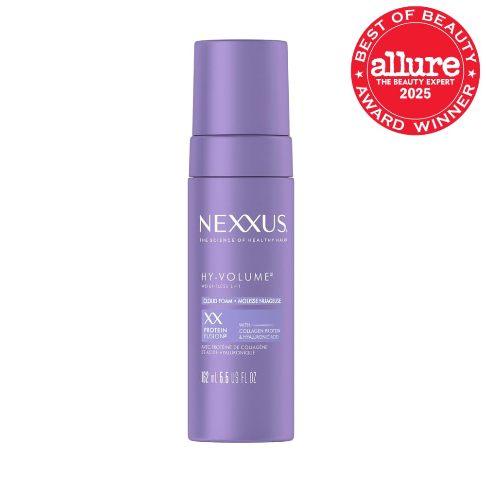 Nexxus Hy-Volume Cloud Hair Foam for Lift and Volume Styling, 5.5 fl oz