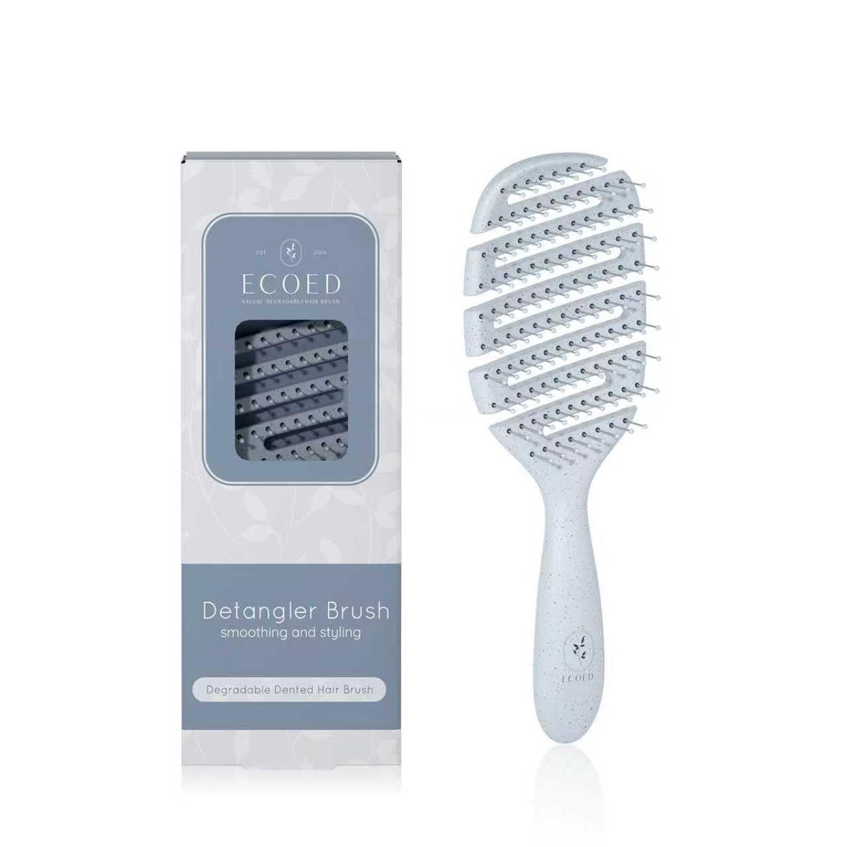 Detangler Hairbrush, Soft Bristle Detangling Brush, Quick Smoothing (Green)