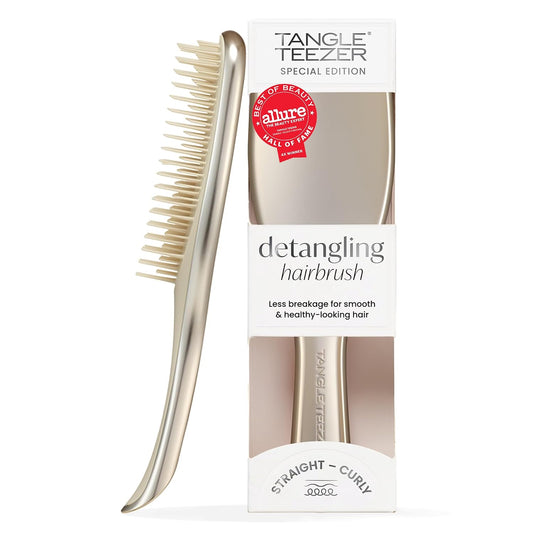 Tangle Teezer Chrome Ultimate Detangler Brush, Straight to Curly, Gold