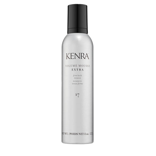 Kenra Volume Mousse Extra 17 | Firm Hold Mousse | Non-drying, Non-flaking Lightweight Formula | Tames Frizz & Conditions |Thermal Protection up to 450F| All Hair Types | 8 oz