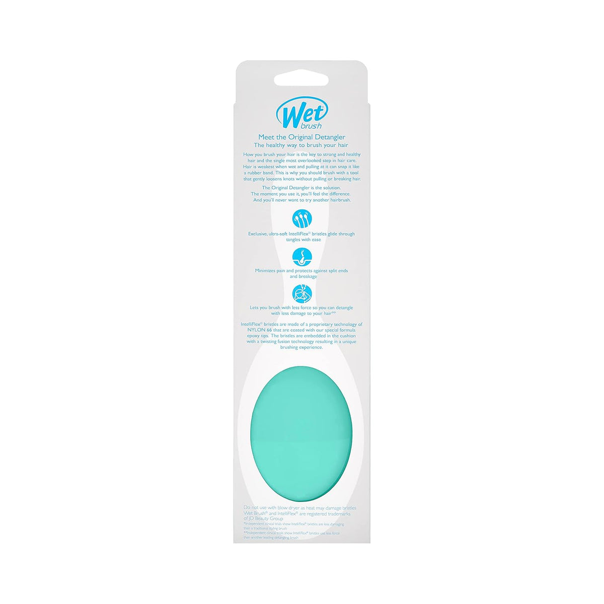 Wet Brush Original Detangler Hair Brush, Amazon Aqua, For All Hair Textures