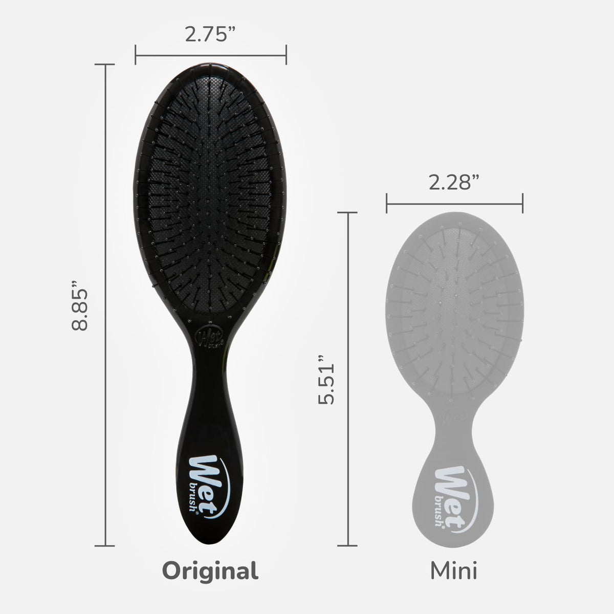 Wet Brush Original Detangler Hair Brush, Black, For All Hair Textures