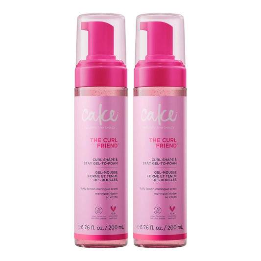 Cake Beauty Curl Friend Gel-to-Foam Curl Styler, 2-Pack, 6.8 fl oz