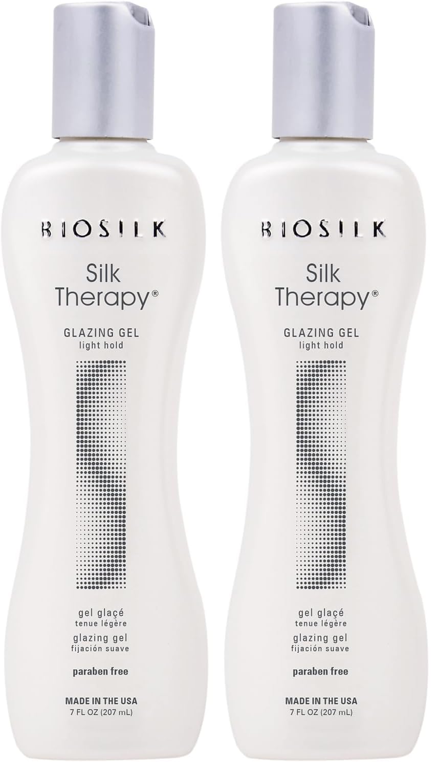 BioSilk Silk Therapy Glazing Gel, Light-Hold Styling Gel, 7 Oz