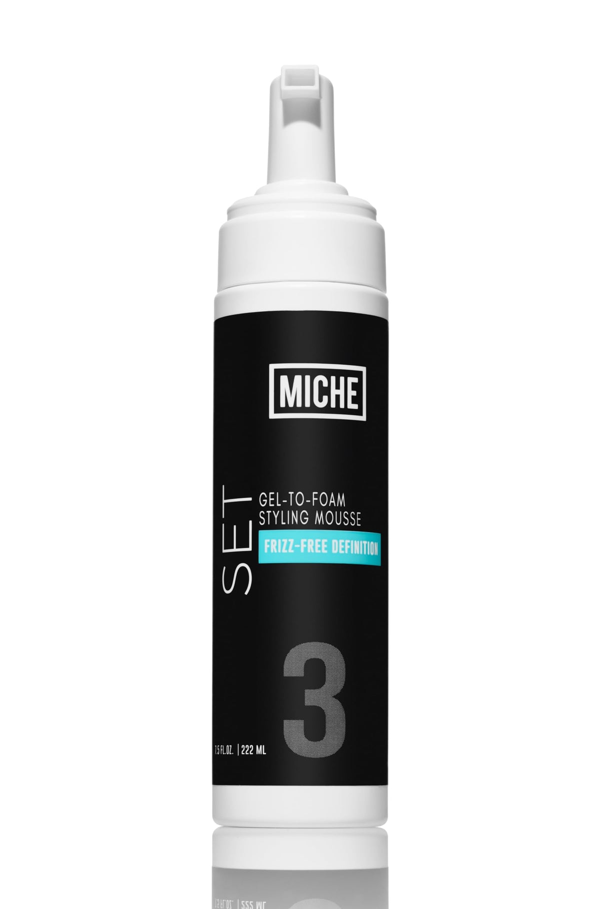 Miche Beauty Set Gel to Foam Mousse - Lightweight Styling Foam for All Hair Types, Long-Lasting Hold & Definition, Flexibility & Frizz Control, 7.5 fl oz