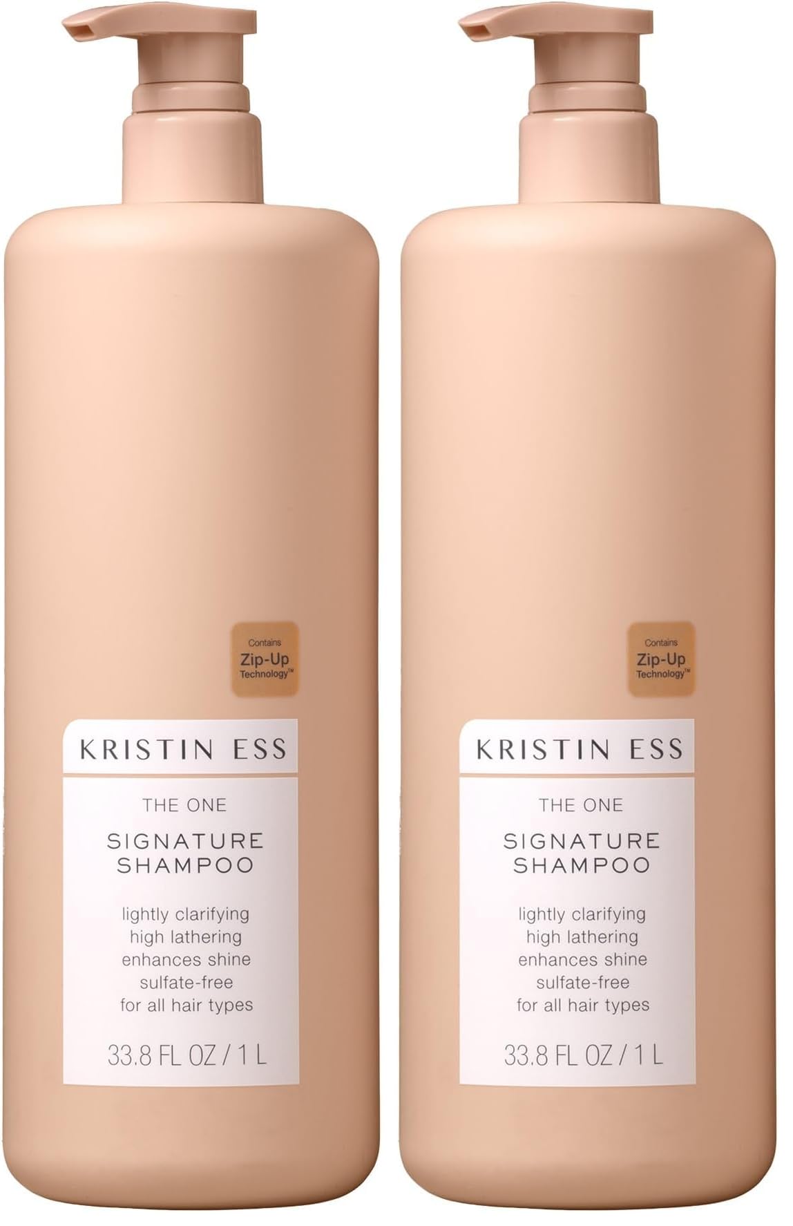 Kristin Ess Hair One Signature Shampoo with Avocado Oil + Castor Oil for Women - Lightly Clarifying Daily Sulfate Free Hydrating Shampoo, Color Safe, Vegan, 33.8 fl oz