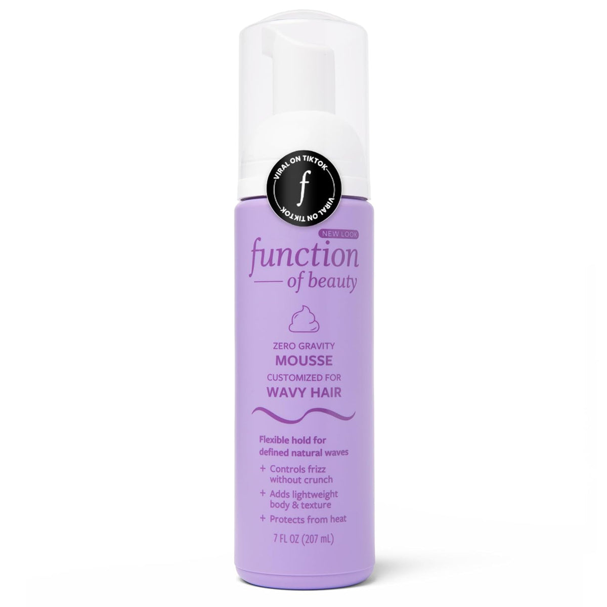 Function of Beauty Wavy Hair Mousse for Styling - Anti-Frizz Hair Styler