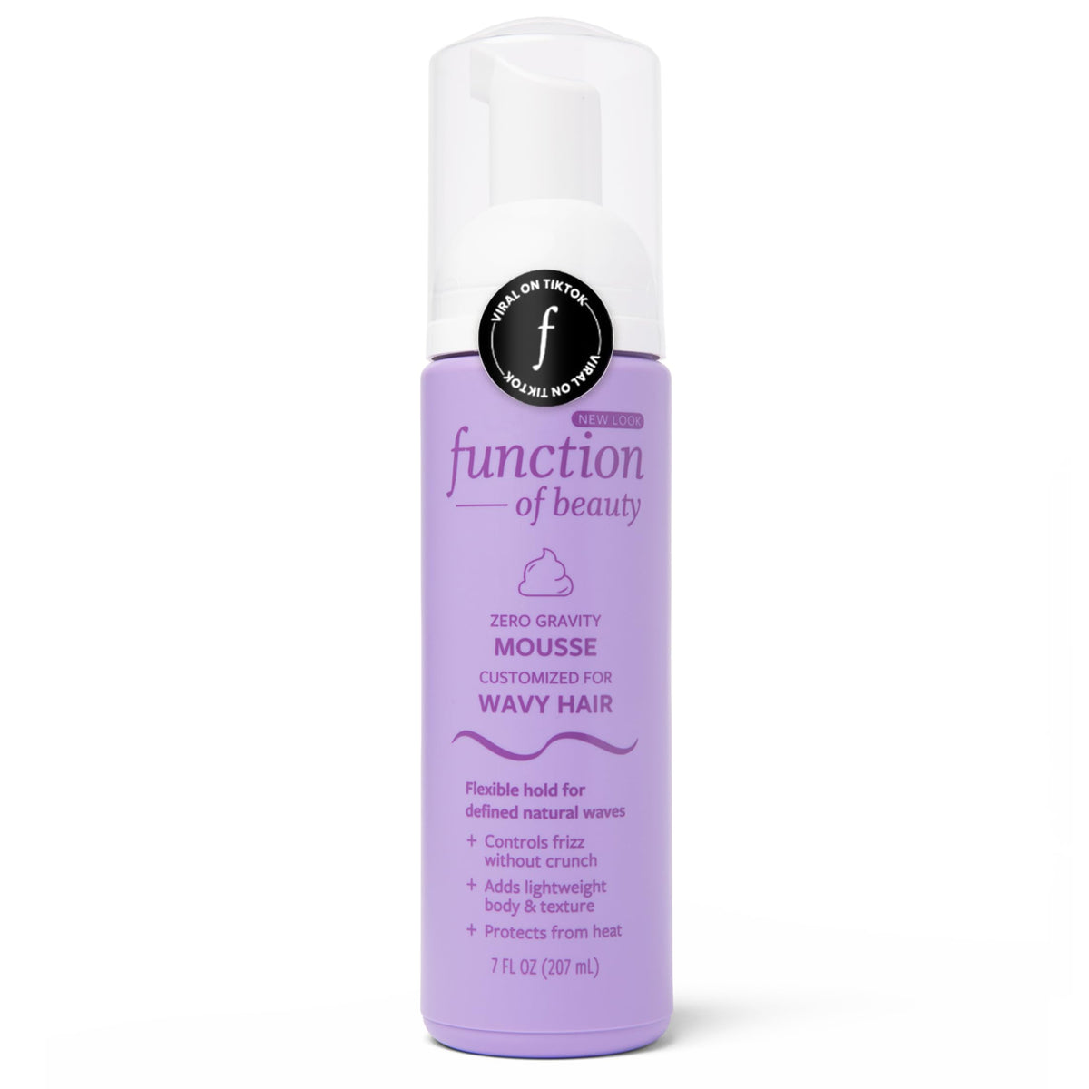 Function of Beauty Wavy Hair Mousse for Styling - Anti-Frizz Hair Styler