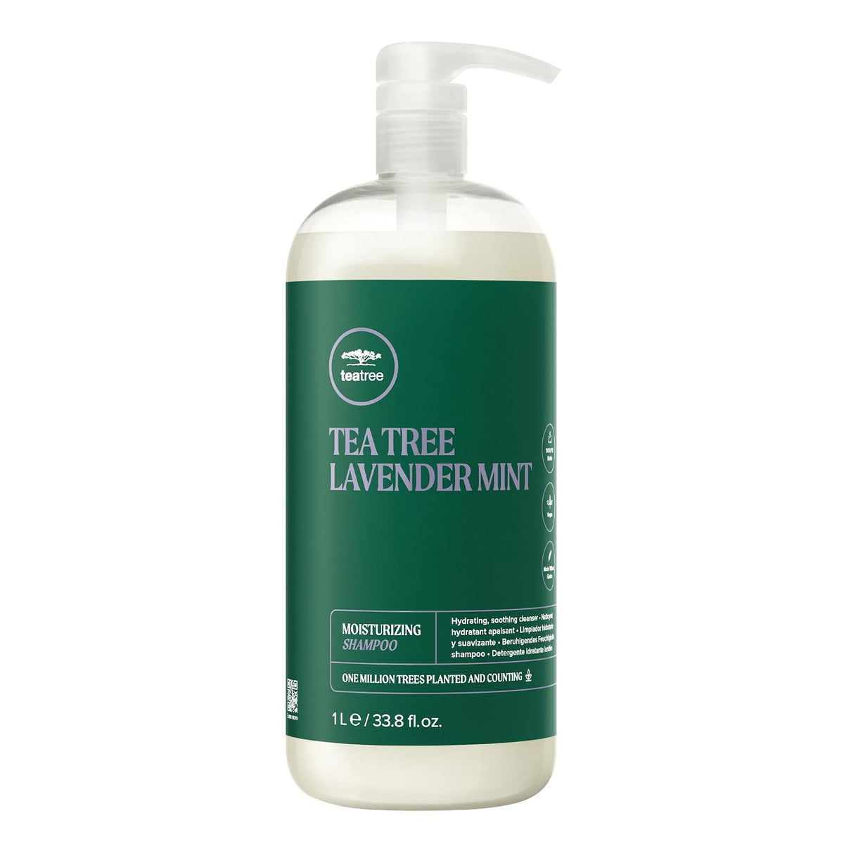 Tea Tree Lavender Mint Moisturizing Shampoo, Hydrates + Soothes, For Coarse + Dry Hair