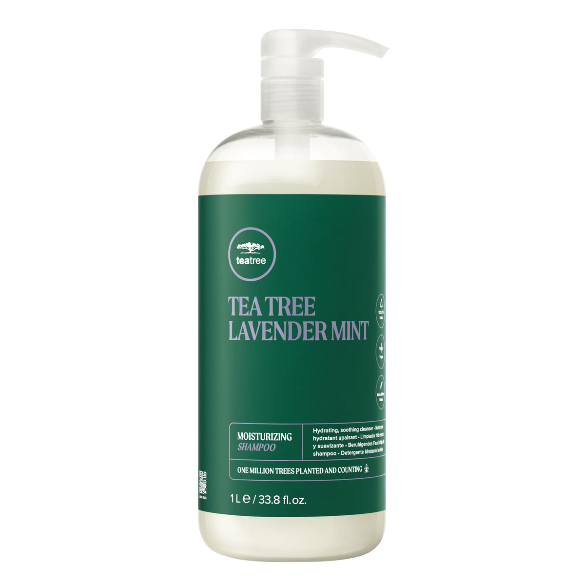 Tea Tree Lavender Mint Moisturizing Shampoo, Hydrates + Soothes, For Coarse + Dry Hair