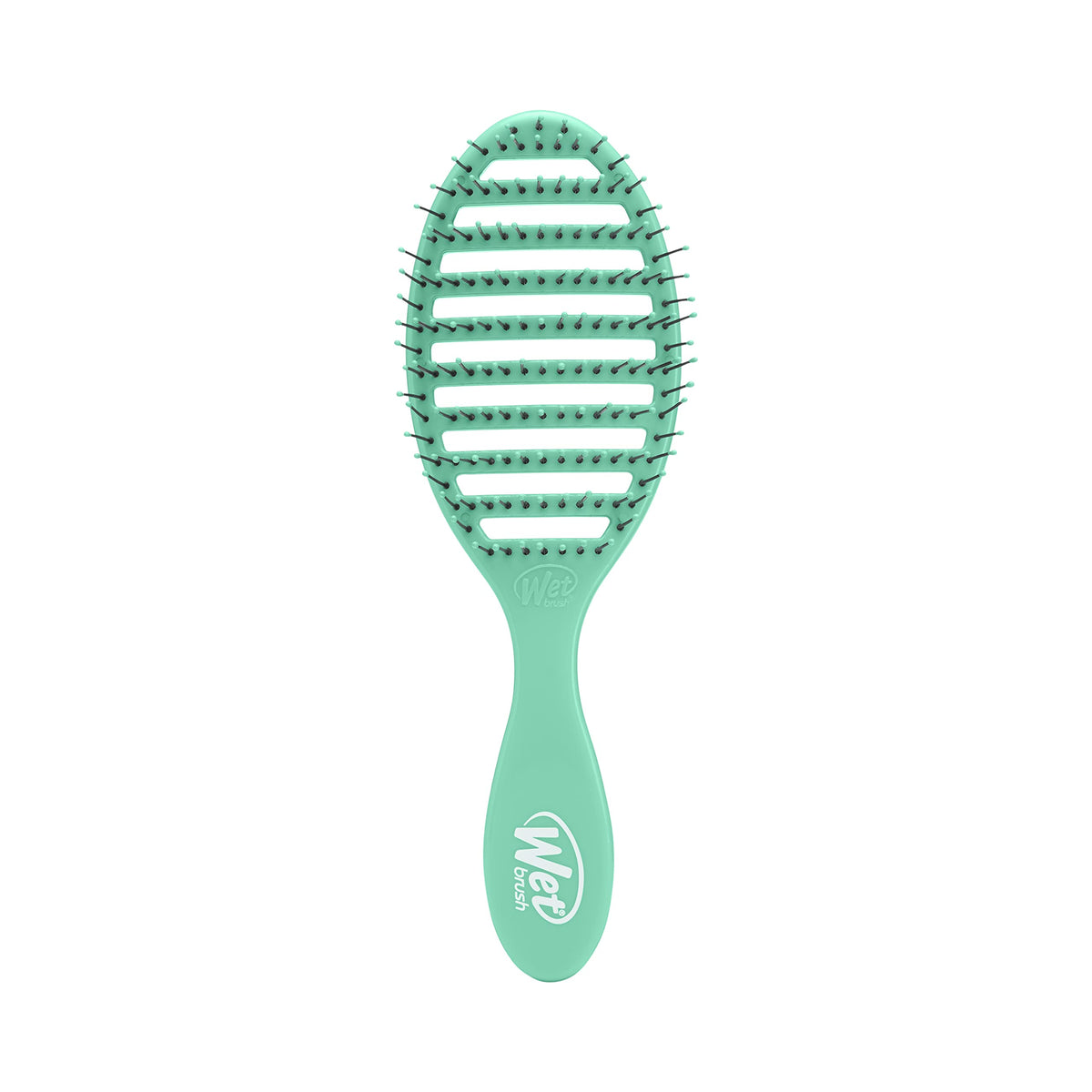 Wet Brush Speed Dry Hair Brush, Amazon Exclusive Aqua, Vented Design & Soft HeatFlex Bristles, Blow Dry Safe, Ergonomic Handle Manages Tangles & Uncontrollable Strands, Pain-Free Hair Accessories