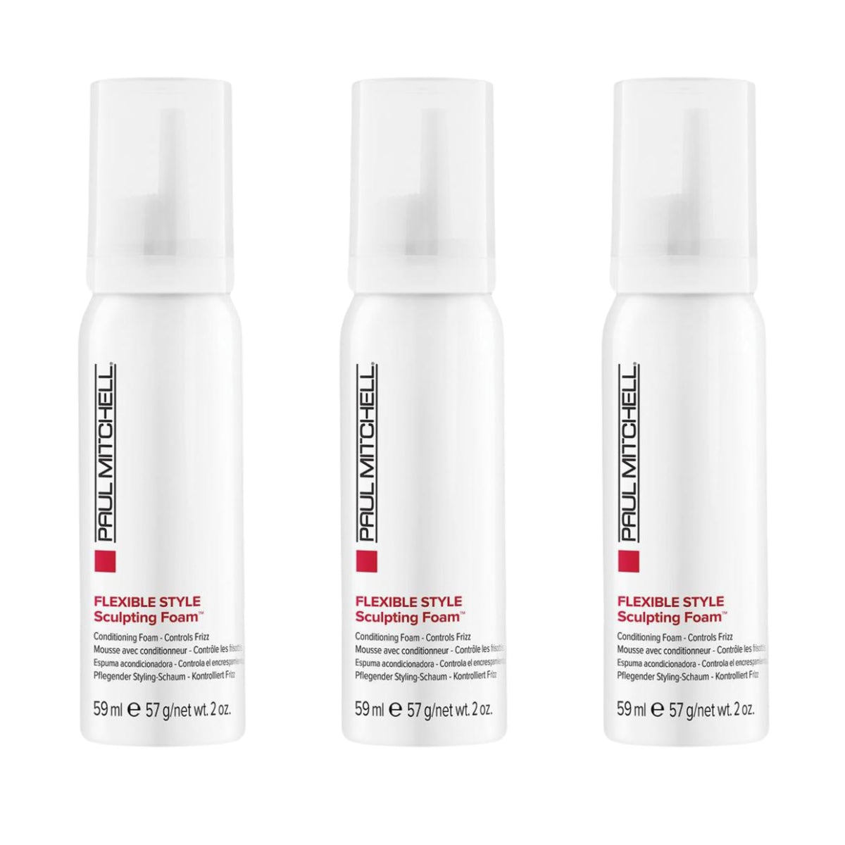 Paul Mitchell Sculpting Foam, Touchable, Flexible Hold + Frizz Control, For All Hair Types