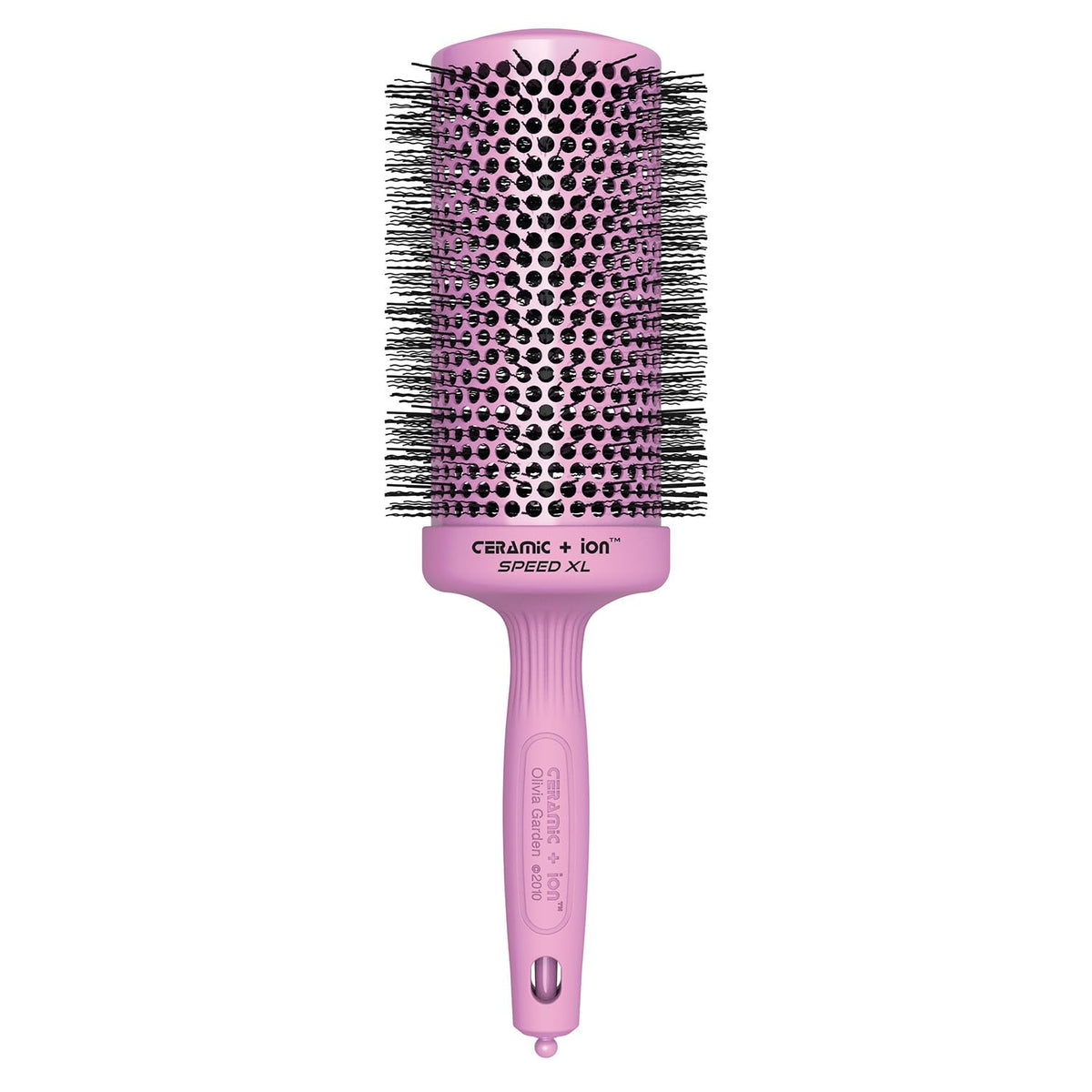 Olivia Garden Ceramic + Ion Speed XL - Extra-Long Round Thermal Hair Brush - Not Electrical - Professional Blowout Brush for Normal to Thick Hair