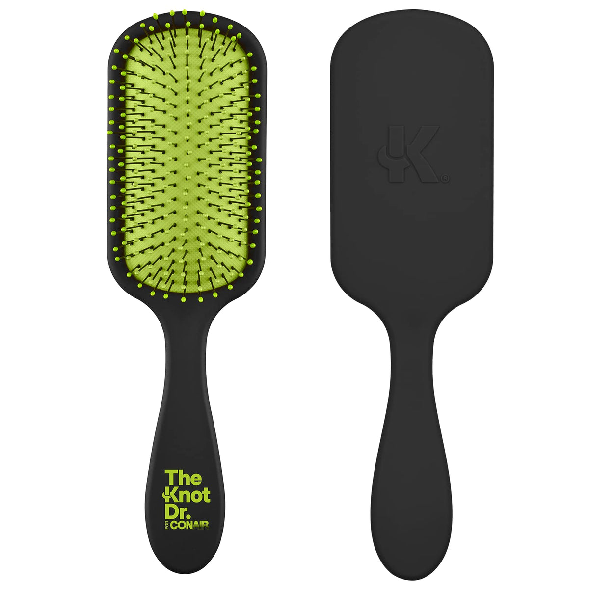 The Knot Dr. hair brush by Conair - Detangling hair brush - Removes Knots and Tangles in wet or dry Hair - hair brushes for women - Pink