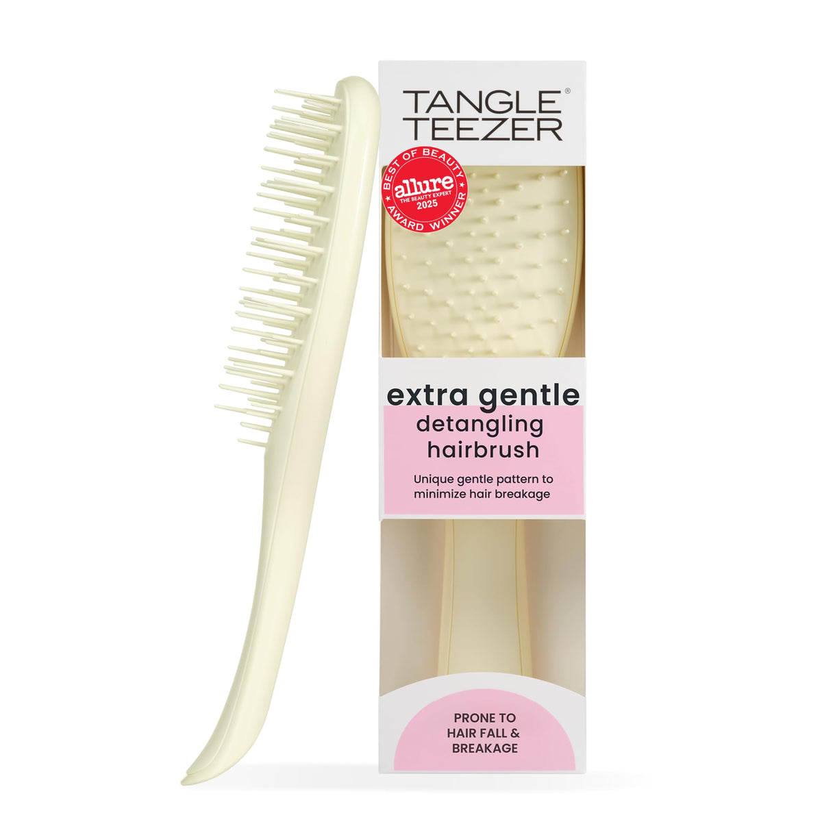 Tangle Teezer Extra Gentle Detangler Brush, Fragile Hair, Eucalyptus Green