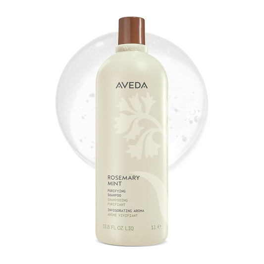 Aveda Rosemary Mint Purifying Shampoo | Clarifying Shampoo | Gently Removes Buildup, Adds Shine | For Normal to Oily Hair, Fine to Medium Hair Types | Invigorating Aroma| 97% Naturally Derived*
