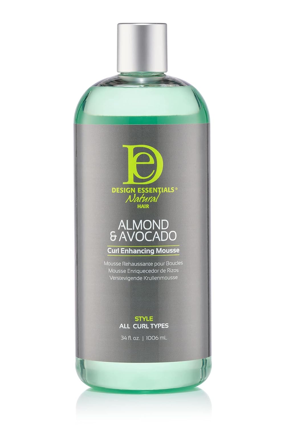 Design Essentials Almond and Avocado Curl Enhancing Mousse, 10 fl oz.
