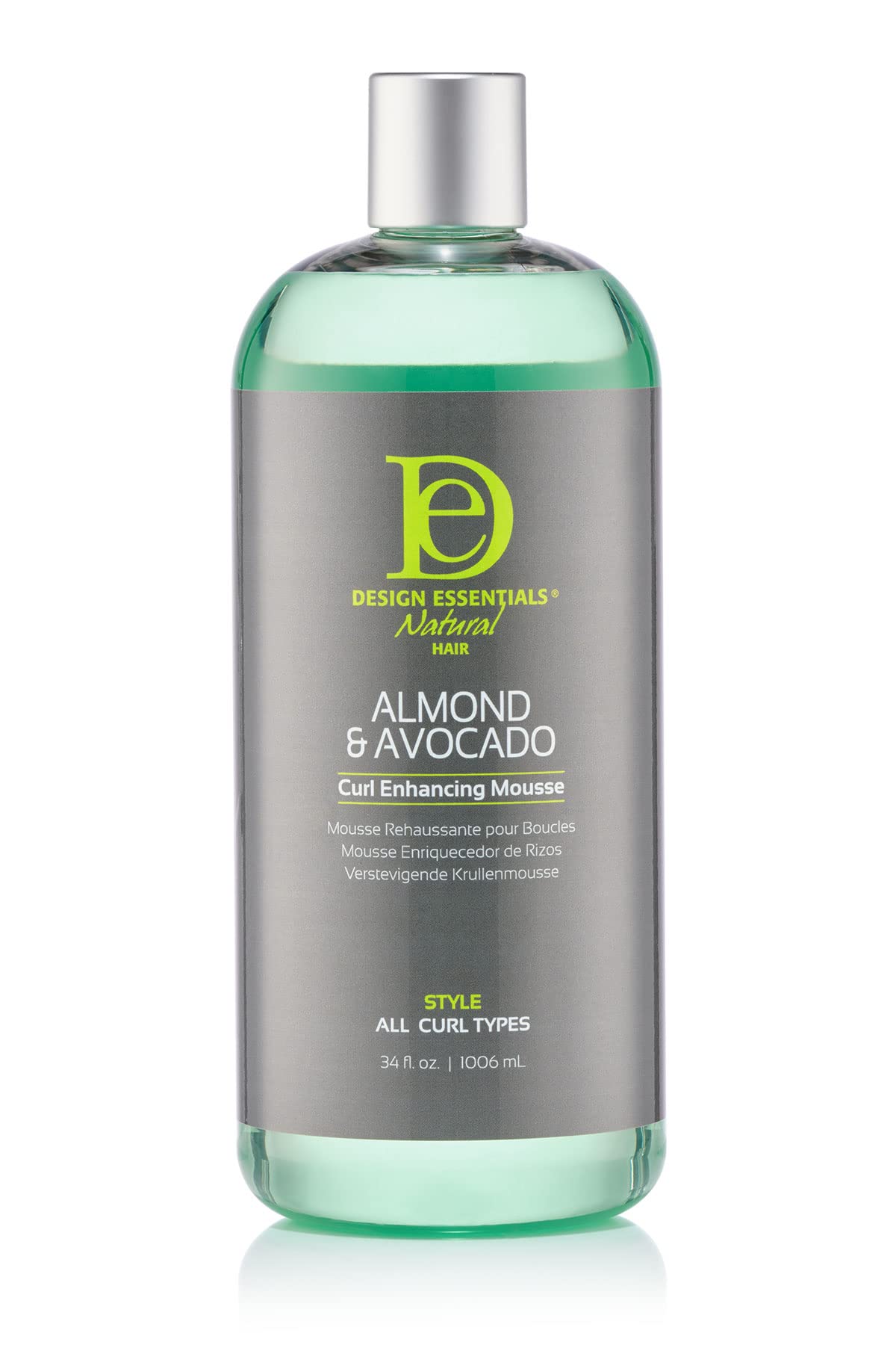 Design Essentials Almond and Avocado Curl Enhancing Mousse, 10 fl oz.