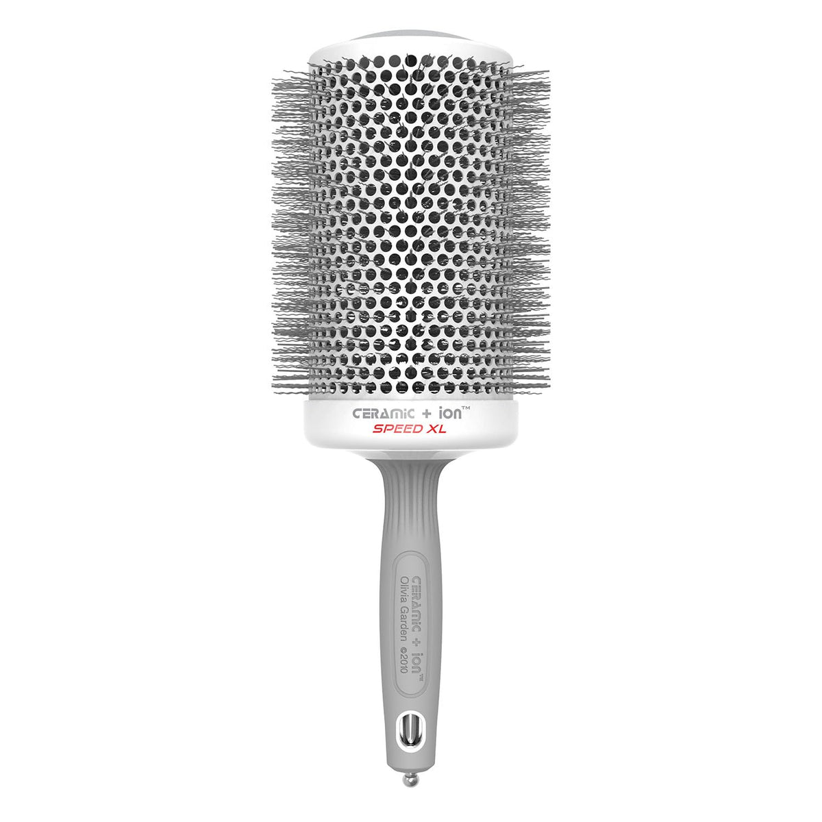 Olivia Garden Ceramic + Ion Speed XL - Extra-Long Round Thermal Hair Brush - Not Electrical - Professional Blowout Brush for Normal to Thick Hair
