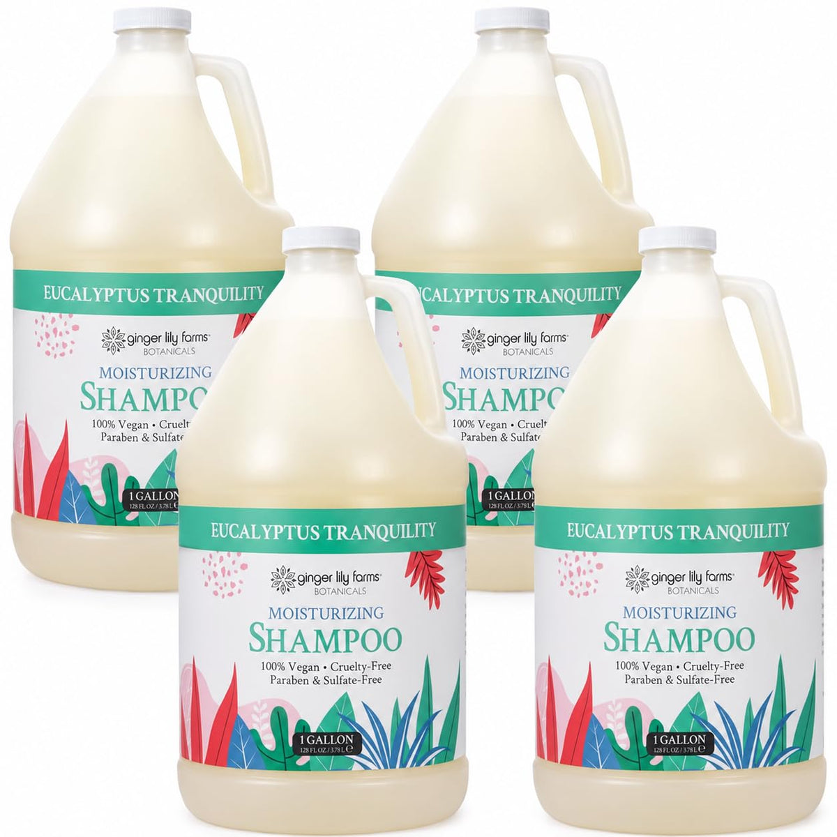 Ginger Lily Farms Botanicals Shampoo, 128oz, Island Tranquility