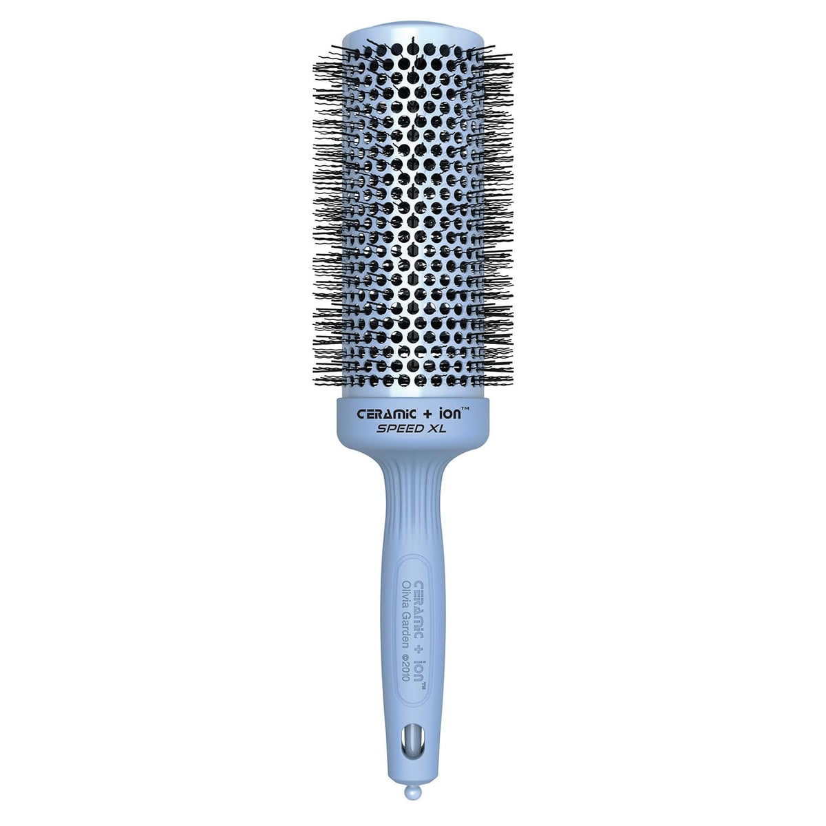 Olivia Garden Ceramic + Ion Speed XL - Extra-Long Round Thermal Hair Brush - Not Electrical - Professional Blowout Brush for Normal to Thick Hair