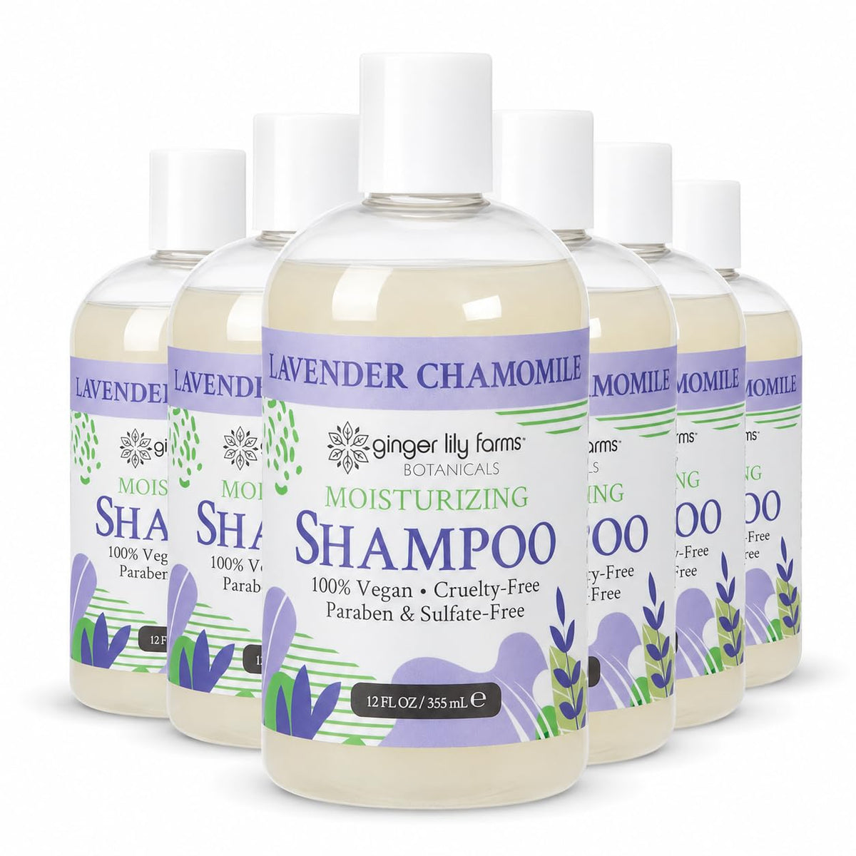 Ginger Lily Farms Botanicals Moisturizing Shampoo for All Hair Types, Coco Mango, 100% Vegan & Cruelty-Free, Coconut Mango Scent, 1 Gallon (128 fl oz) Refill