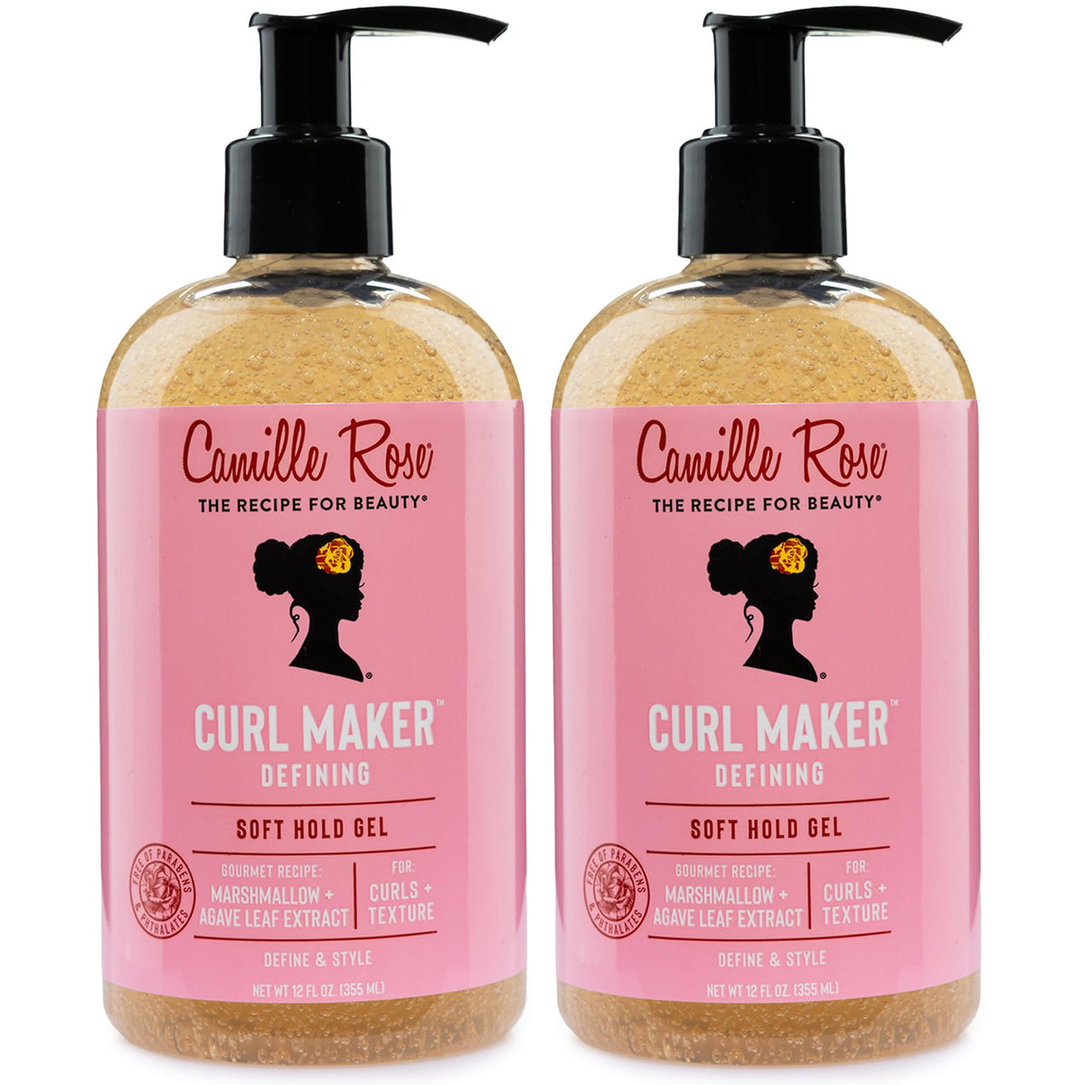 Camille Rose Curl Maker Curl Defining Gel, Soft Hold, 12 Fl Oz