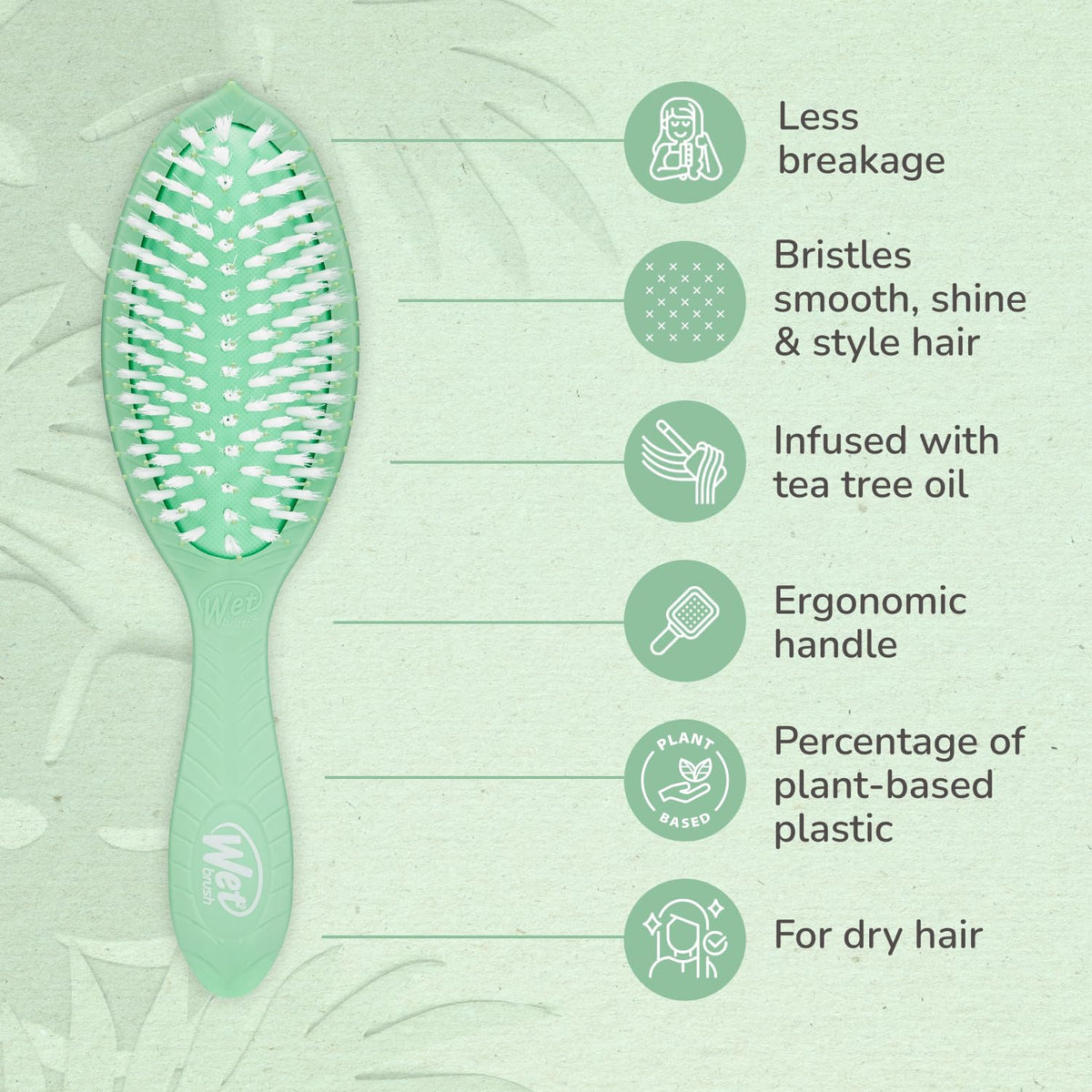 Wet Brush® Go Green™ Treatment & Shine -Tea Tree Oil