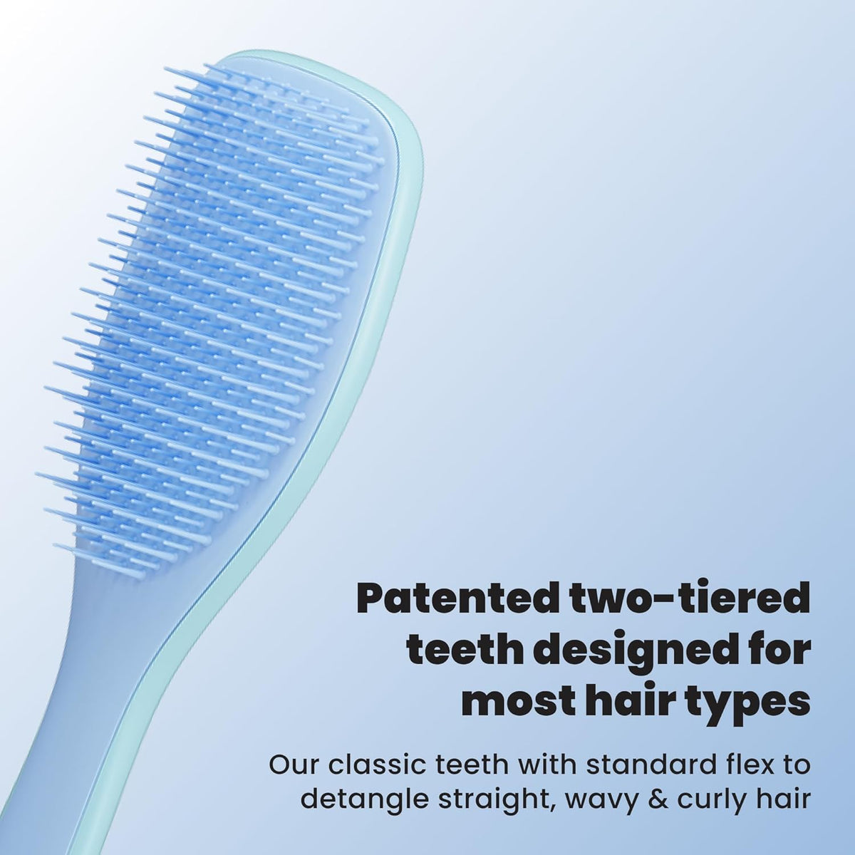 Tangle Teezer Ultimate Detangler Brush, Straight to Wavy, Denim Blues