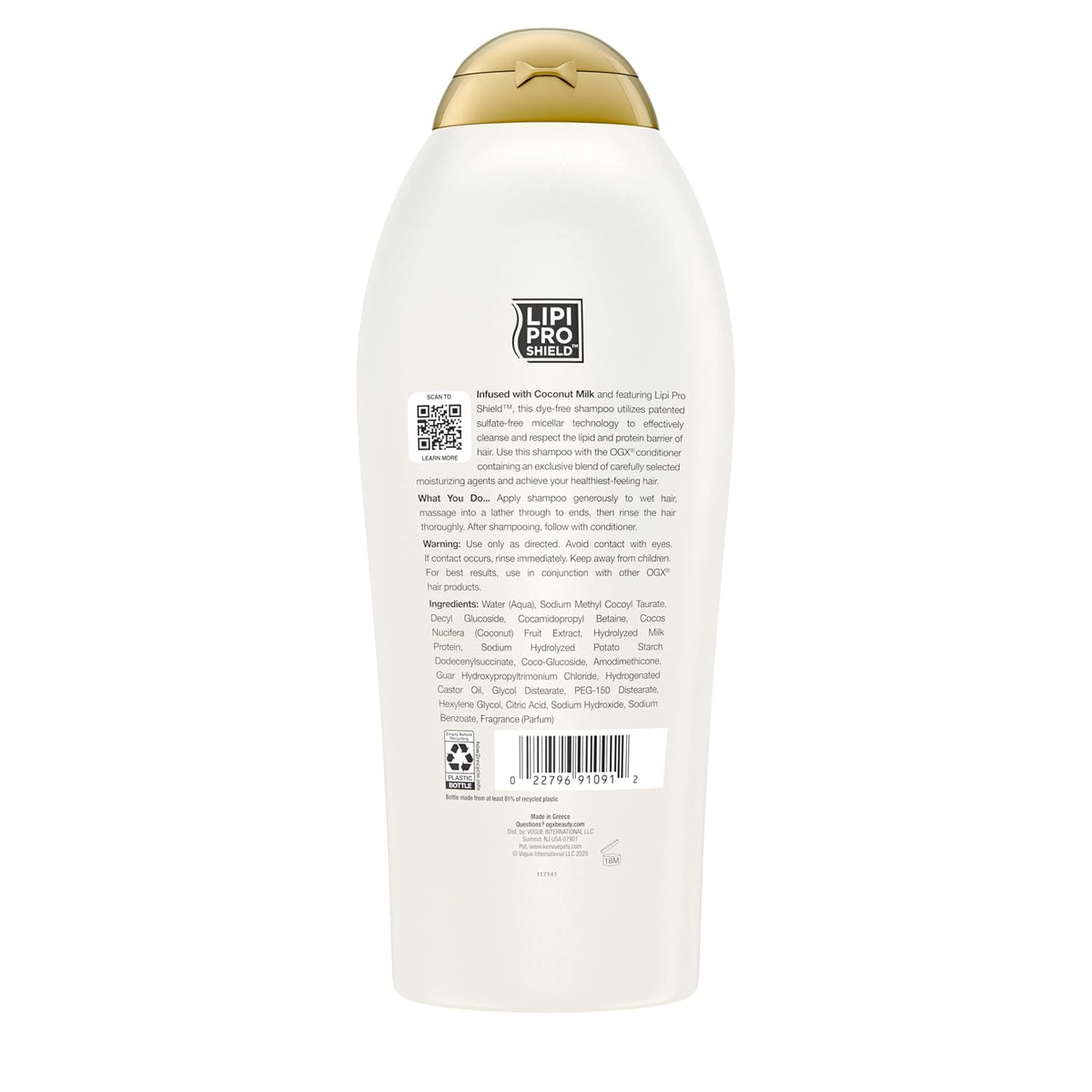 OGX Nourishing + Coconut Milk Shampoo, 25.4 fl. oz
