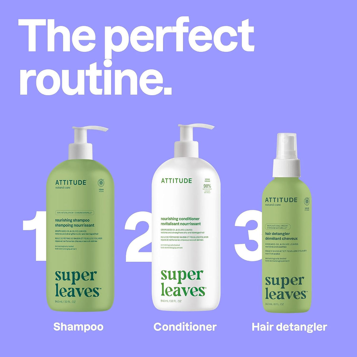 ATTITUDE Moisturizing Shampoo for Dry & Damaged Hair, EWG Verified 32 Fl Oz