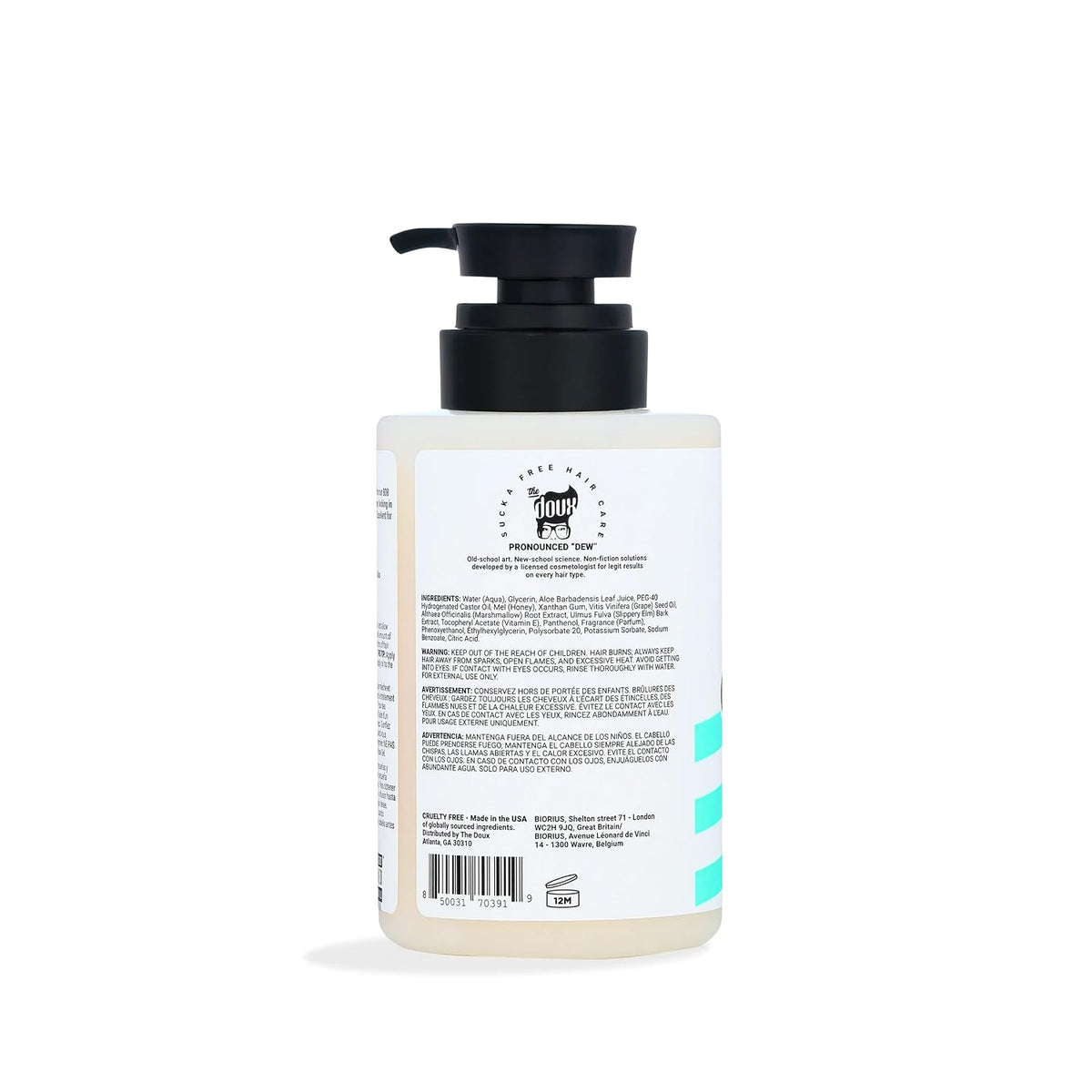 The Doux 808 BASE Curl Defining Gel, Medium Hold Styling Enhancer, 8 oz