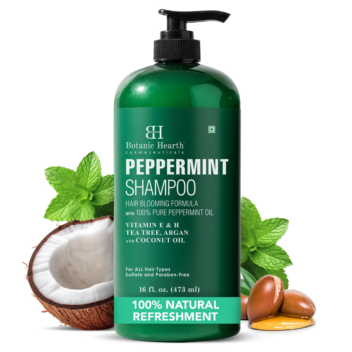 Botanic Hearth Tea Tree Shampoo - 16 Fl oz, Deep Cleans, Refreshes Scalp