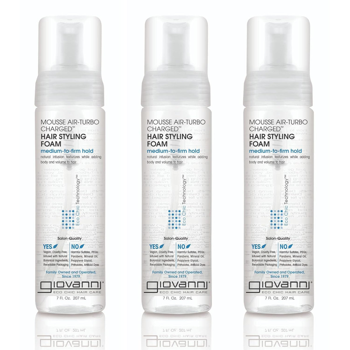 GIOVANNI 2Chic Ultra Volume Mousse for Fine & Thin Hair, 7 fl oz (Pack of 1)