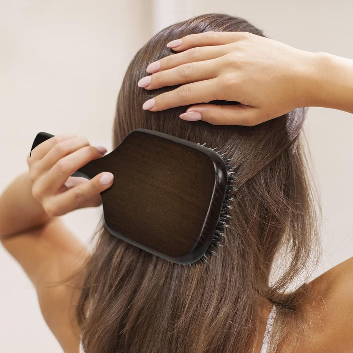 Boar Bristle Hair Brush Set, Soft Bristle Detangler for Enhancing Shine