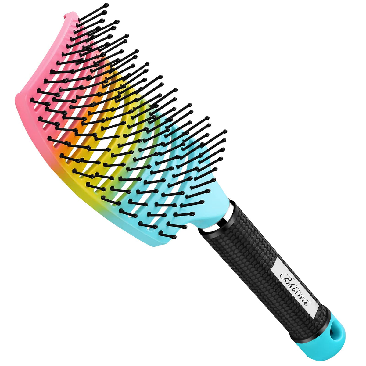 Hair Brush, Curved Vented Detangler Brush Faster Blow Drying for Women, Men