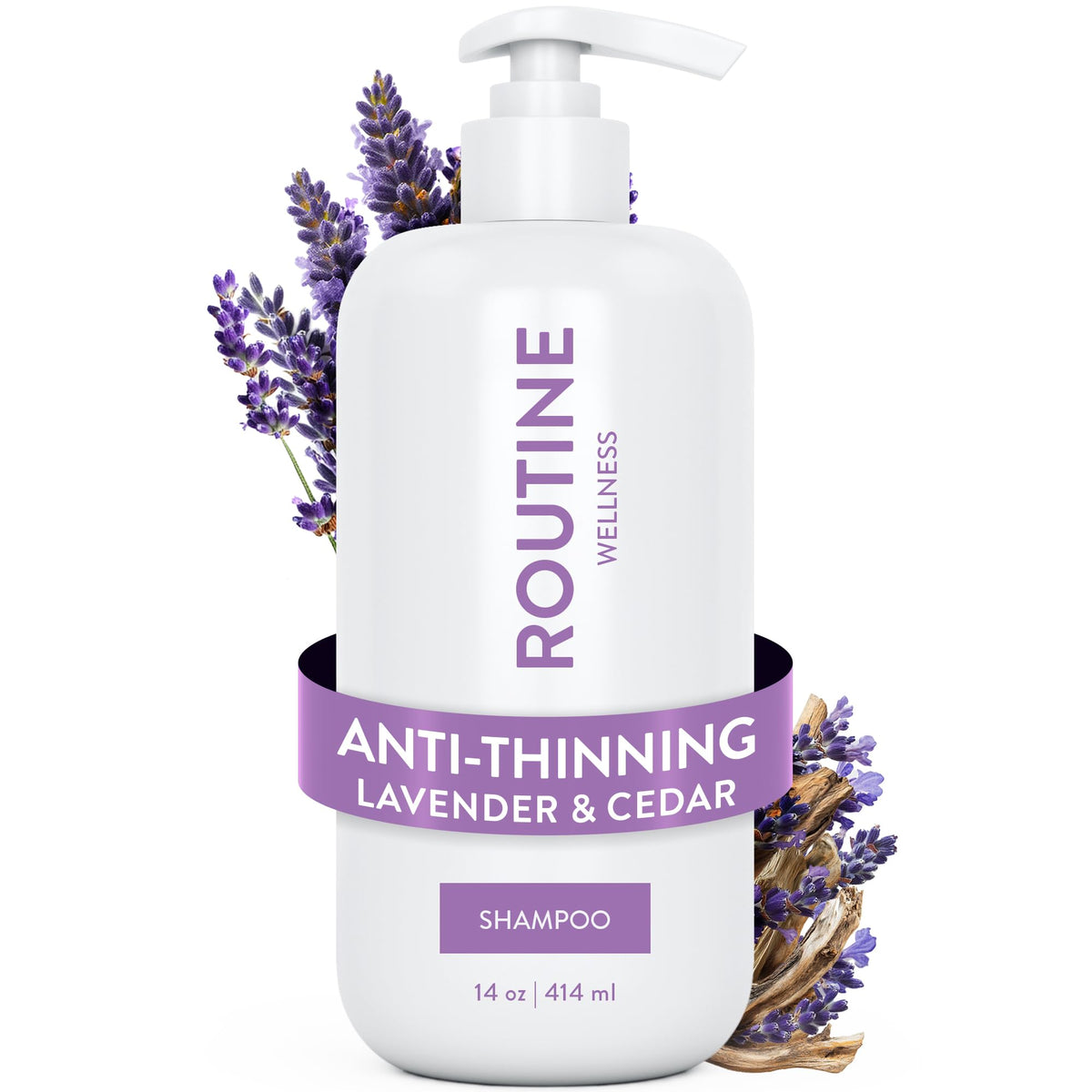 Routine Wellness Anti-Thinning Volumizing Shampoo - Lavender & Cedar