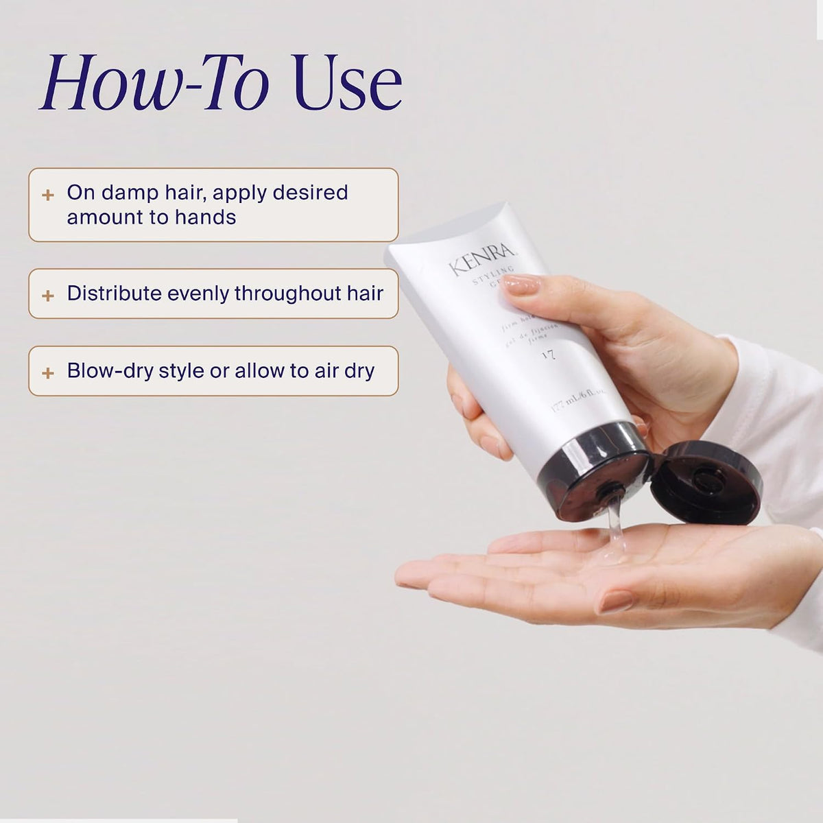 Kenra Styling Gel 17 | High Hold Gel | Creates Fullness & Adds Shine | Controls Coarse, Unruly Hair Textures | Alcohol-Free, Non-Drying, & Non-Flaking | Medium To Coarse Hair